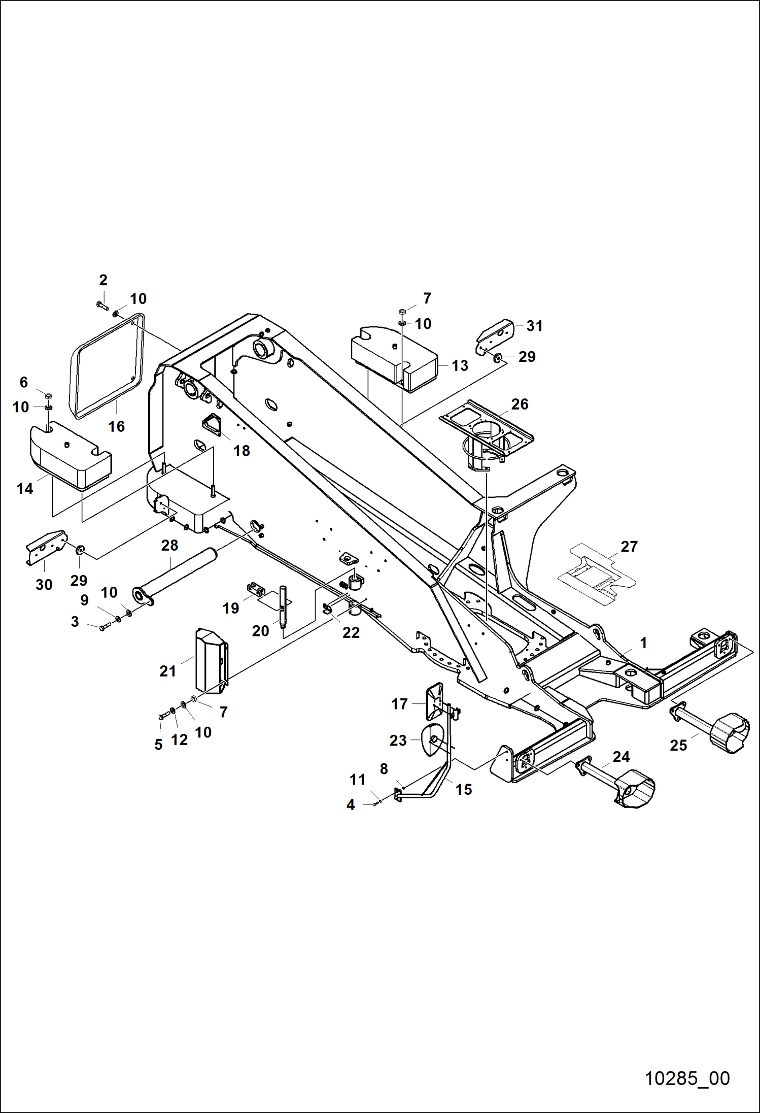 ВЕРХНЕЕ ШАССИ С КРЫШКОЙ И КРОНШТЕЙНЫ