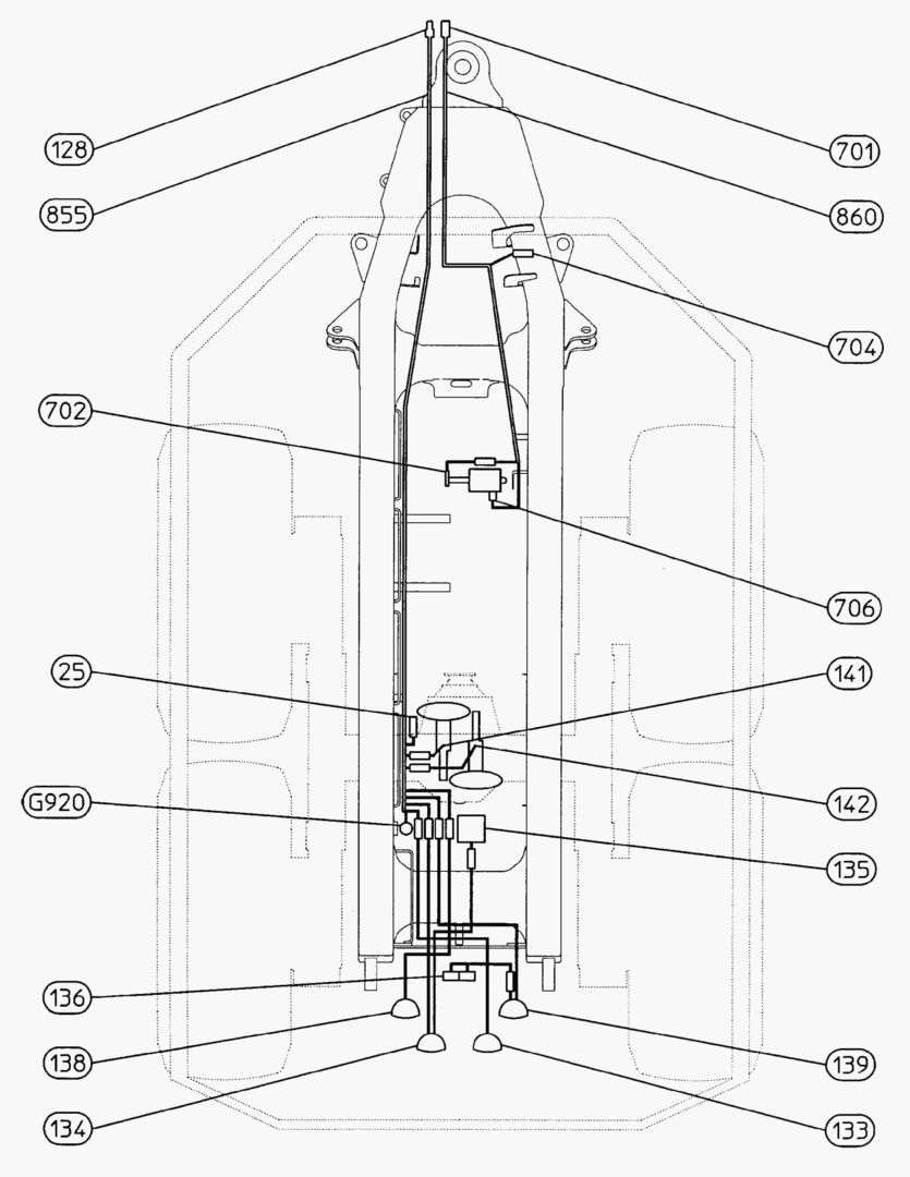 G067-1 ELECTRICAL SYSTEM; REAR FRAME