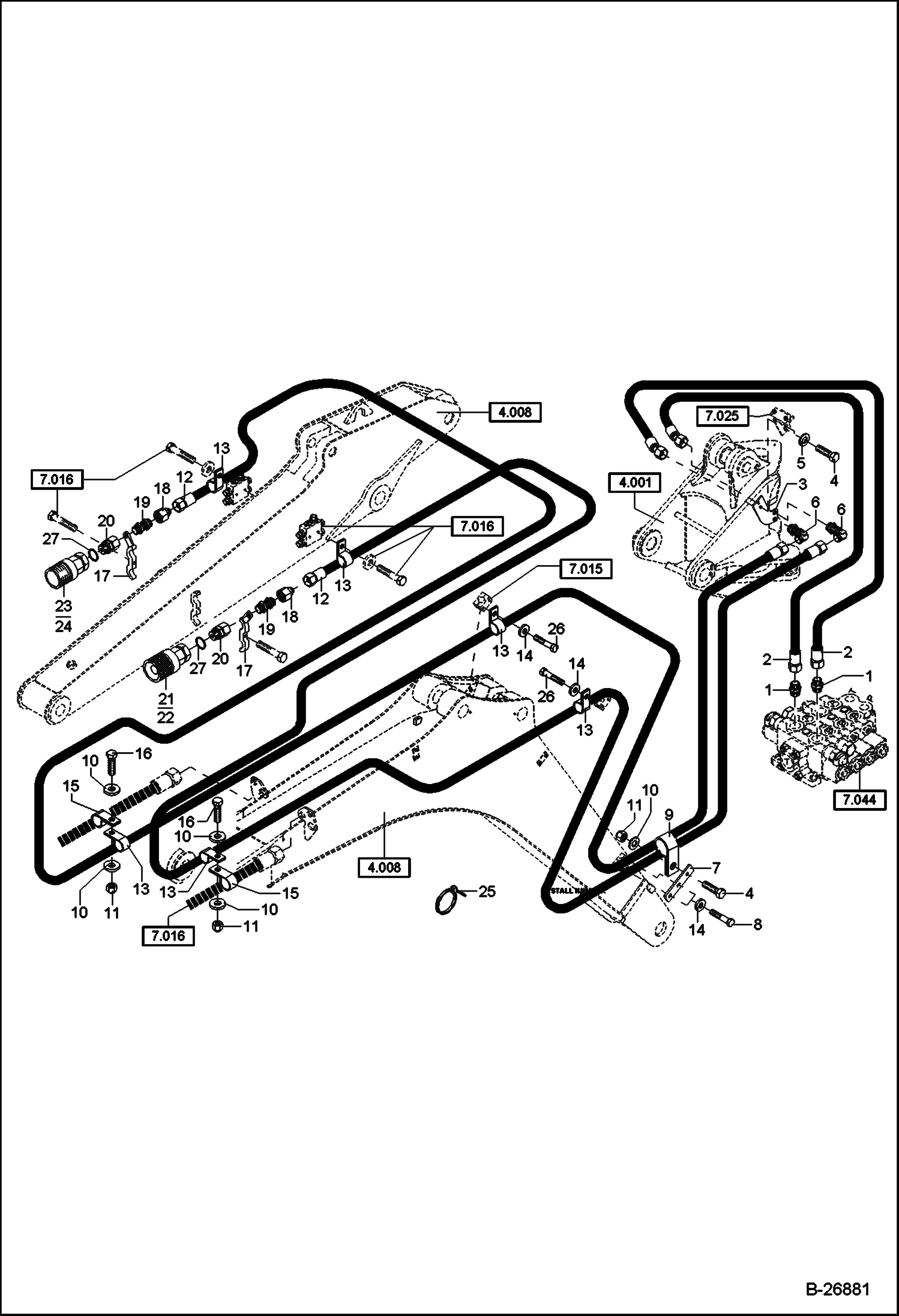 ГИДРОУСТАНОВКА ОДНОКАНАЛЬНАЯ ДОПОЛНИТЕЛЬНАЯ ЦЕПЬ