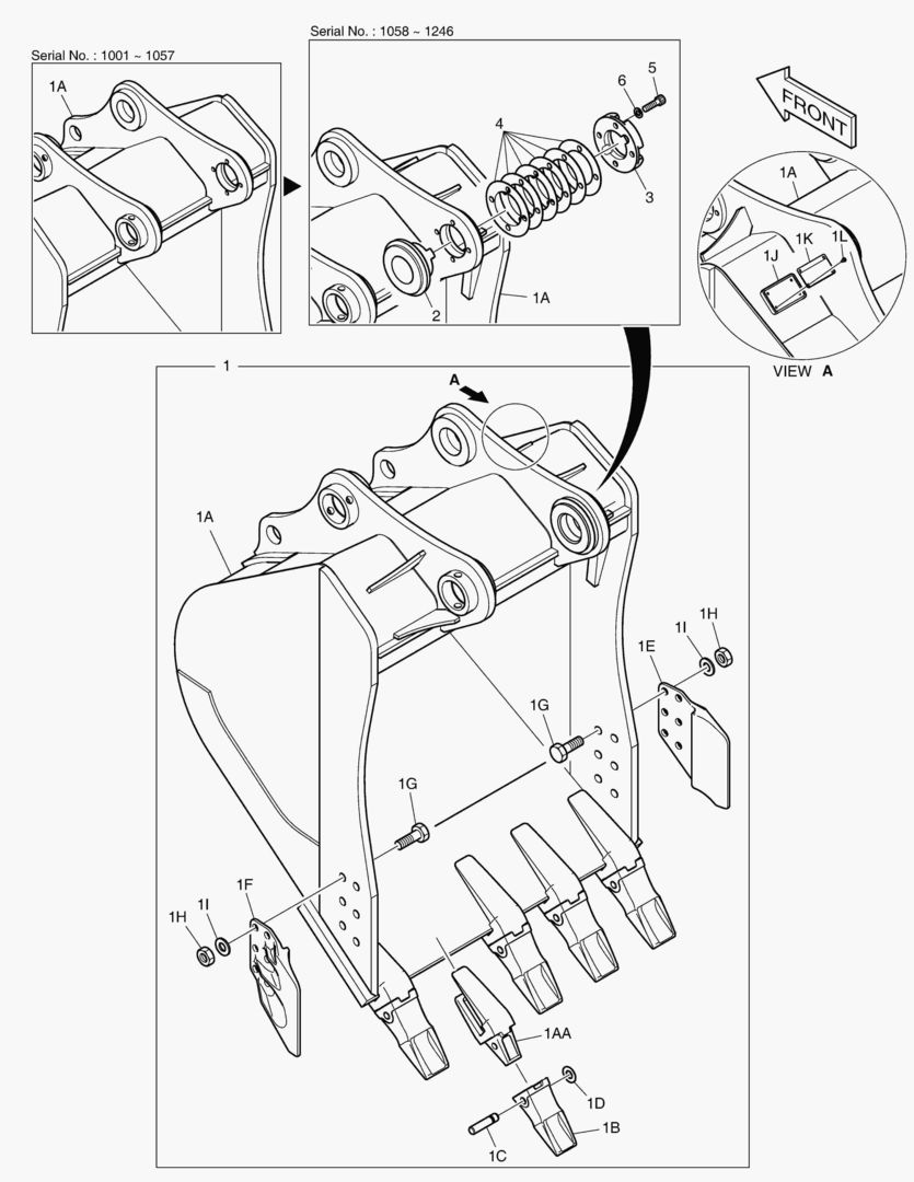 6910 BUCKET ASS`Y - 1.05mВі