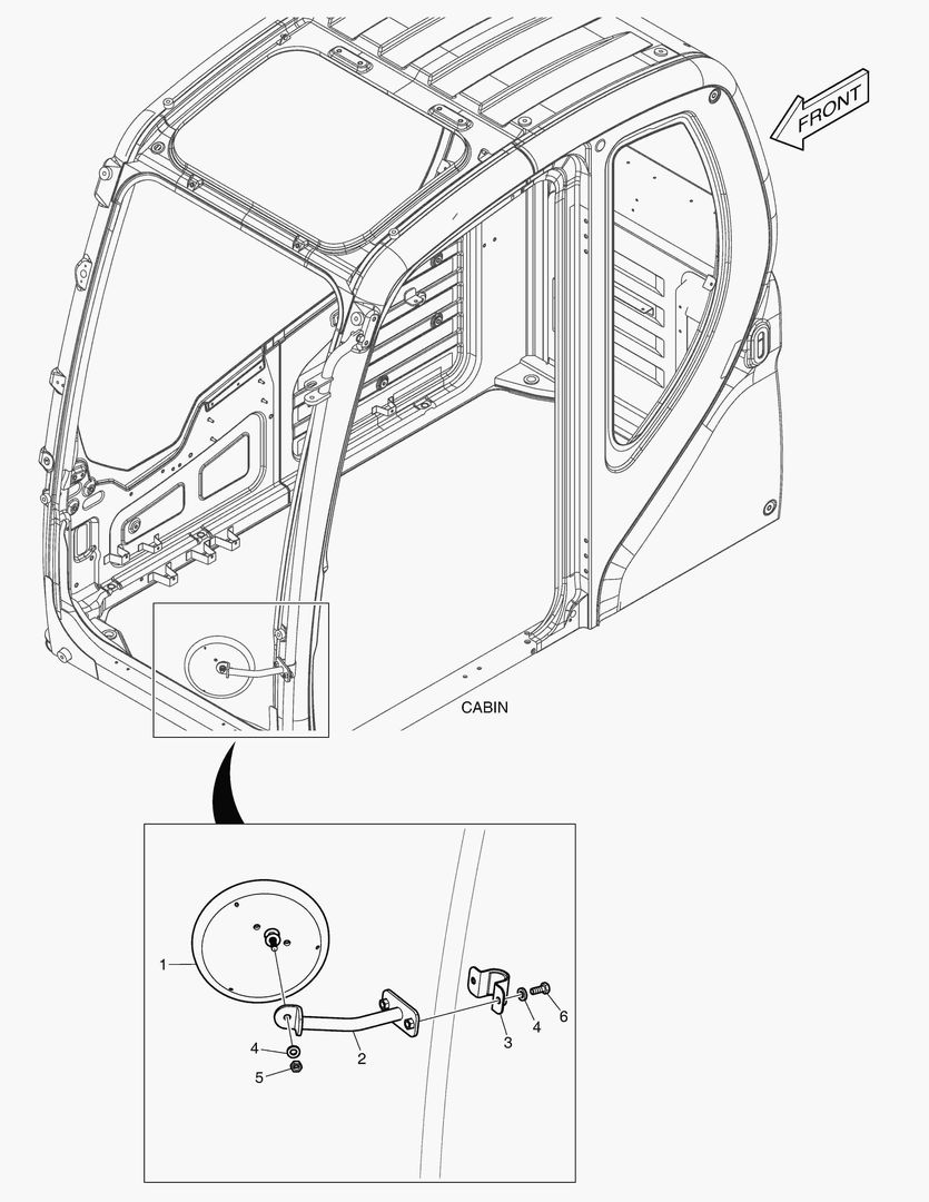 ЗЕРКАЛО - ДОПОЛНИТЕЛЬНЫЙ(КАБИНА)