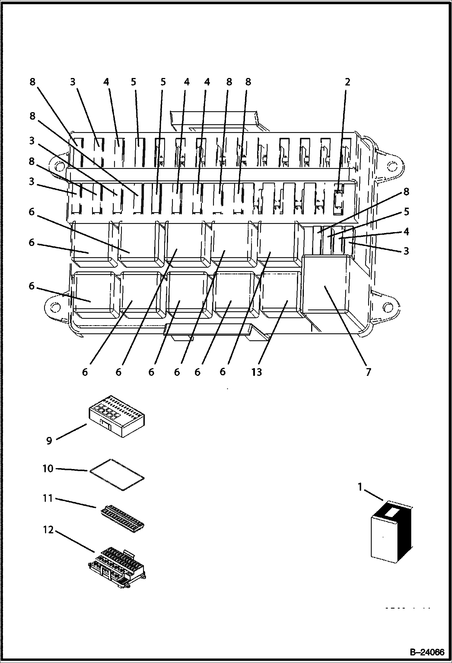 КОНТУР ЭЛЕКТРИЧЕСКОЙ ЦЕПИ (БЛОК ПЛАВКИХ ПРЕДОХРАНИТЕЛЕЙ)