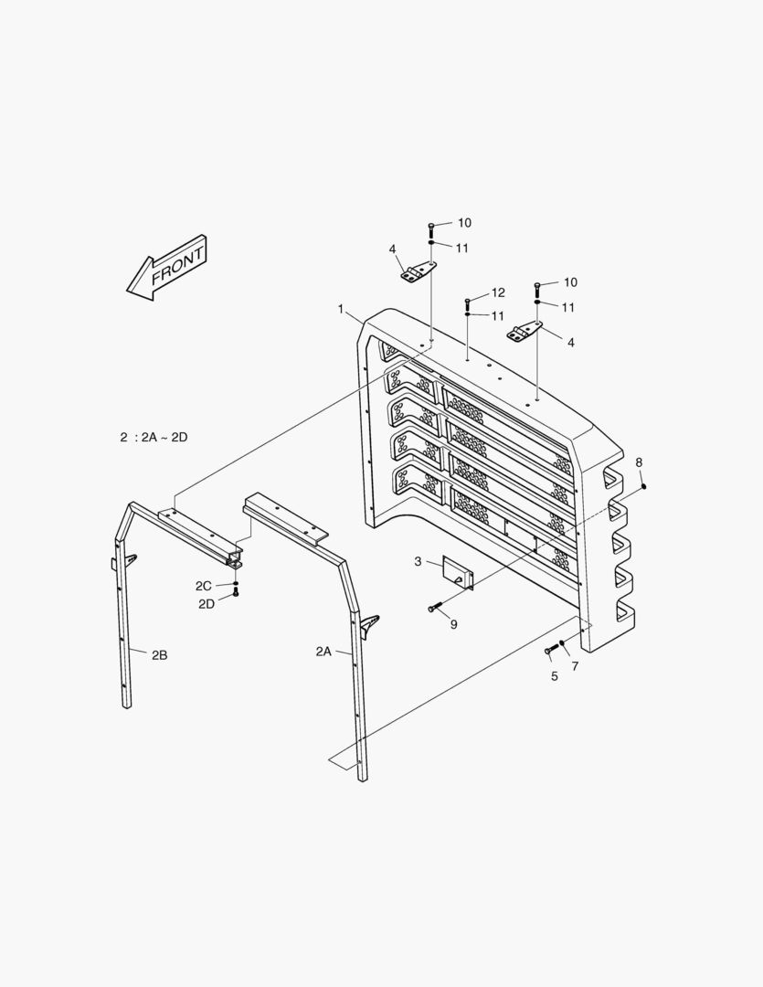 РЕШЕТКА РИДИАТОРА - ДЛЯ СИСТЕМЫ ВИДЕОНАБЛЮДЕНИЯ
