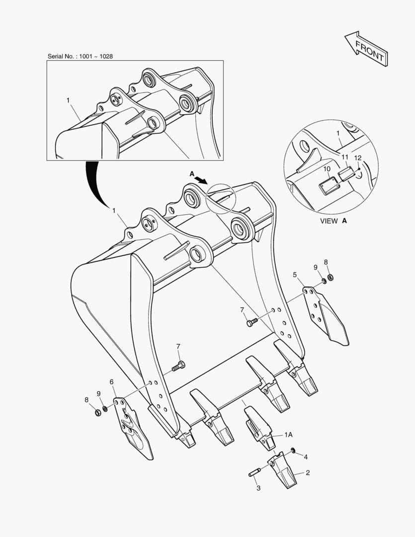 6860 BUCKET ASS`Y - 1.05mВі