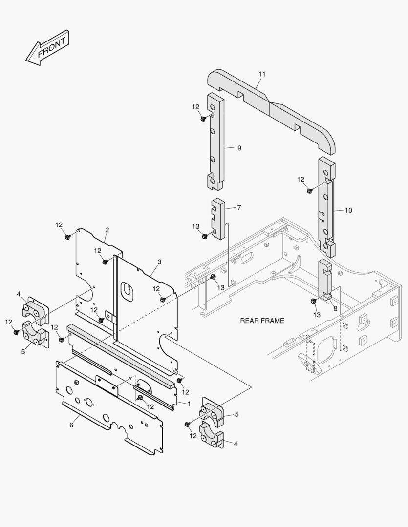 1361 BAFFLE ASS`Y [10167~]