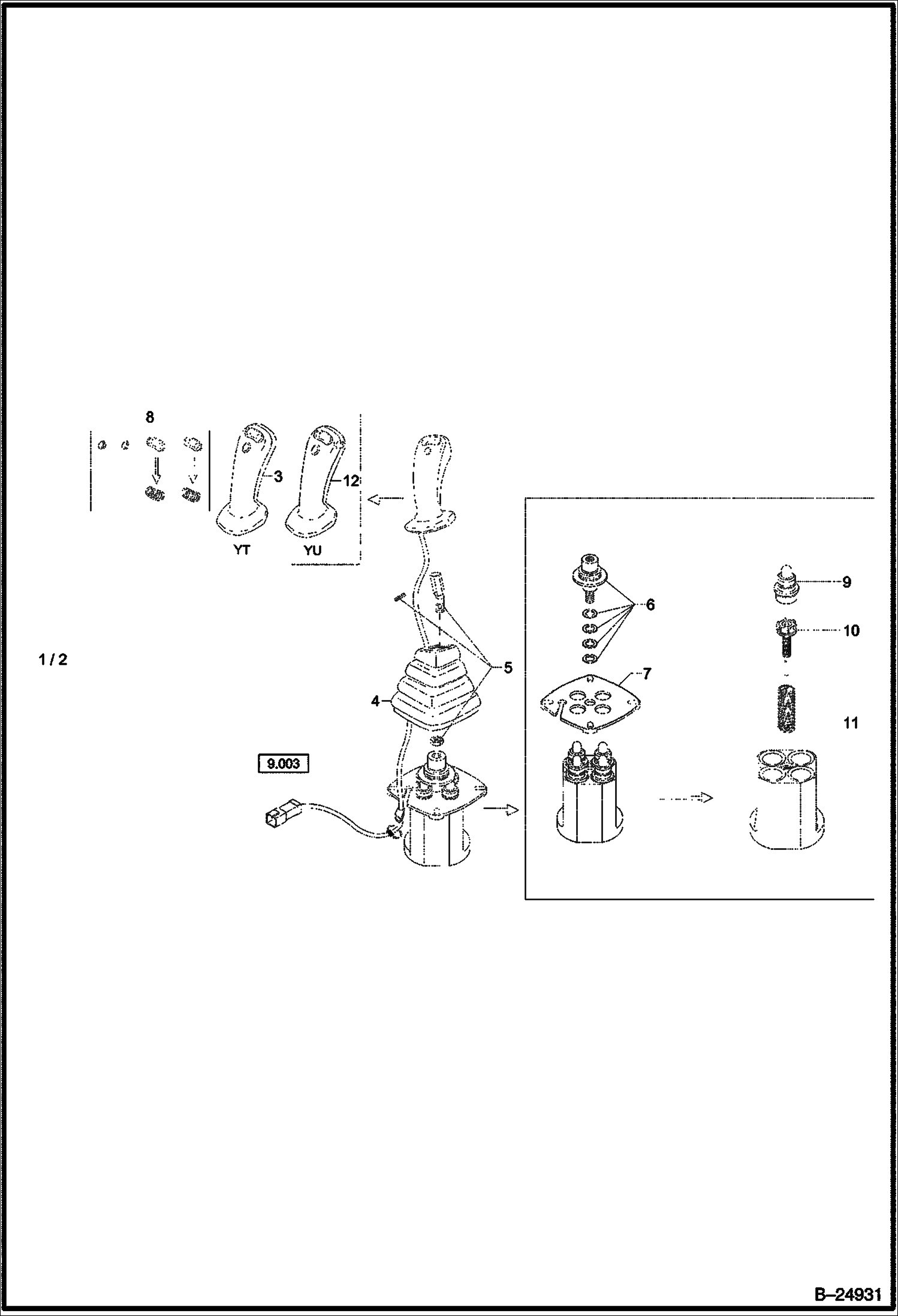 Схема КЛАПАН С СЕРВОПРИВОДОМ ДЖОЙСТИК