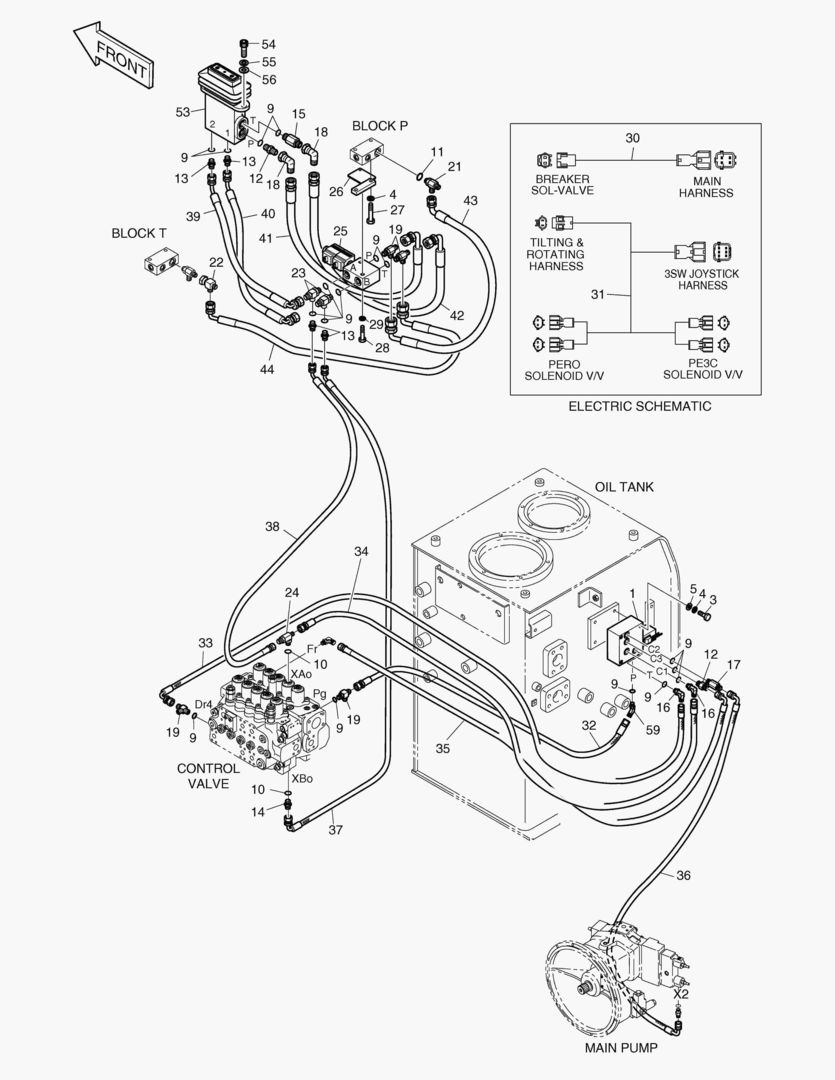 ТРУБОПРОВОД СЕРВОУПРАВЛЕНИЯ-PE3C