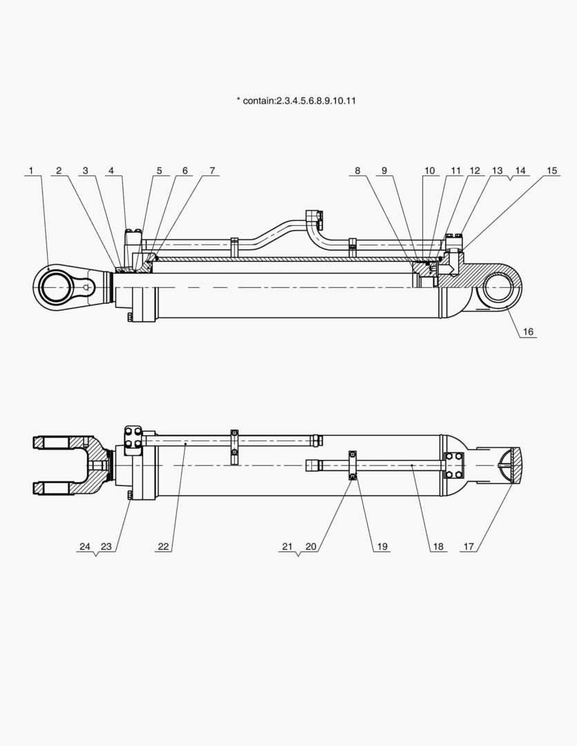 3406 BOOM CYLINDERпј€LEFT&JY)