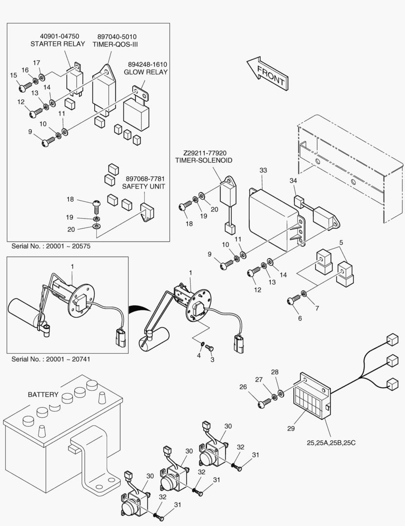 1370 ELECTRIC PARTS(4) - SENSOR & FUSE BOX