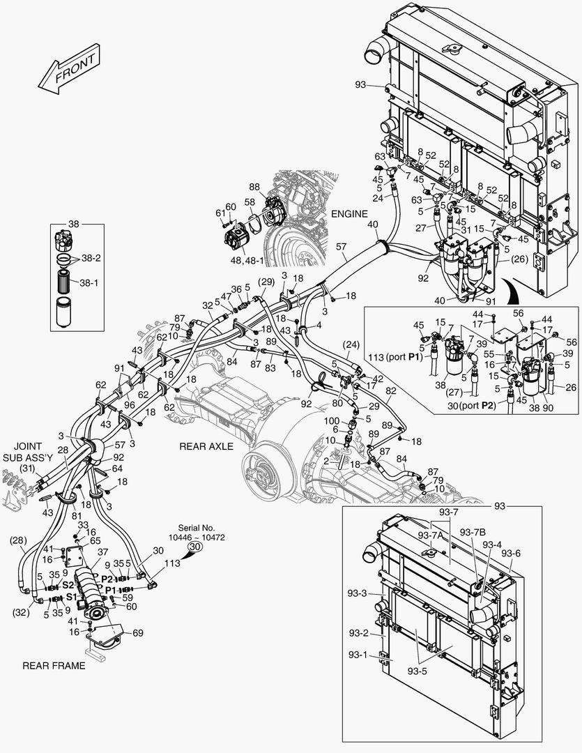 5890 OIL COOLER PIPING - AXLE(2)