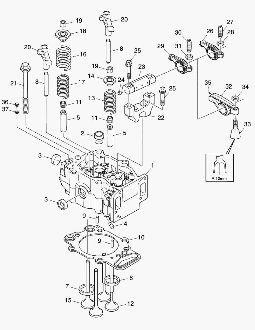 Спецтехника G010-16 CYLINDER HEAD