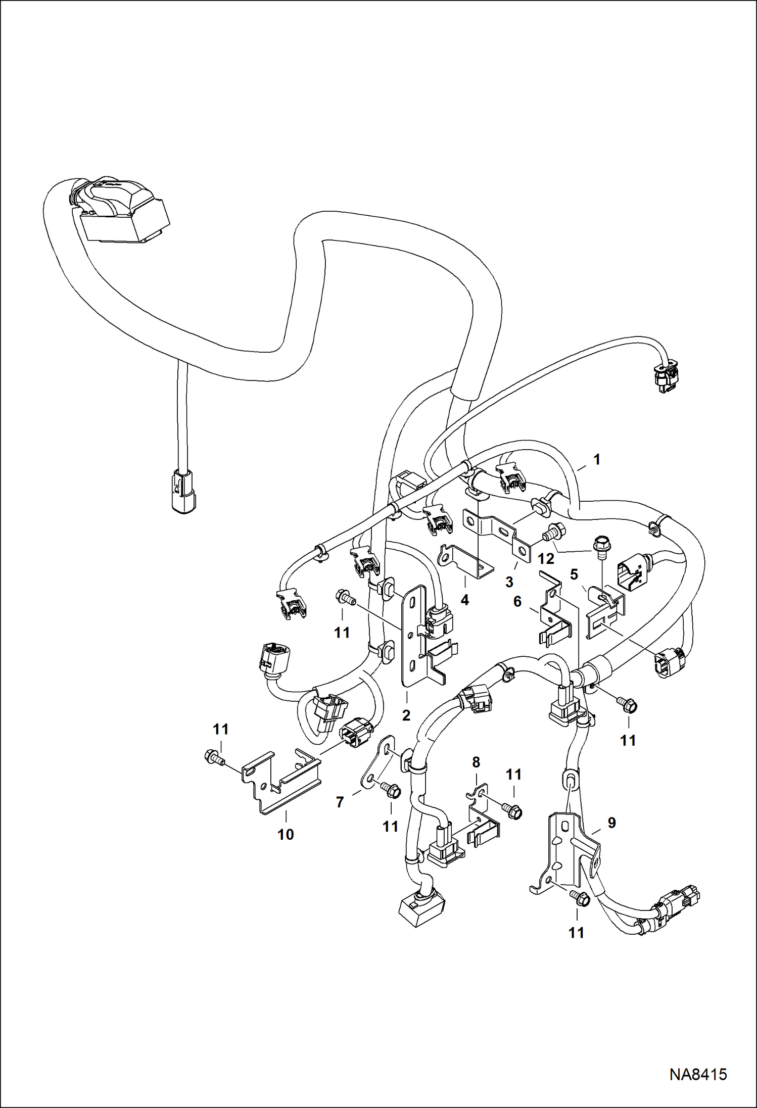 ЭЛЕКТРОСХЕМА ДВИГАТЕЛЯ (ГЛАВНЫЙ ЖГУТ ПРОВОДОВ ДВИГАТЕЛЯ)