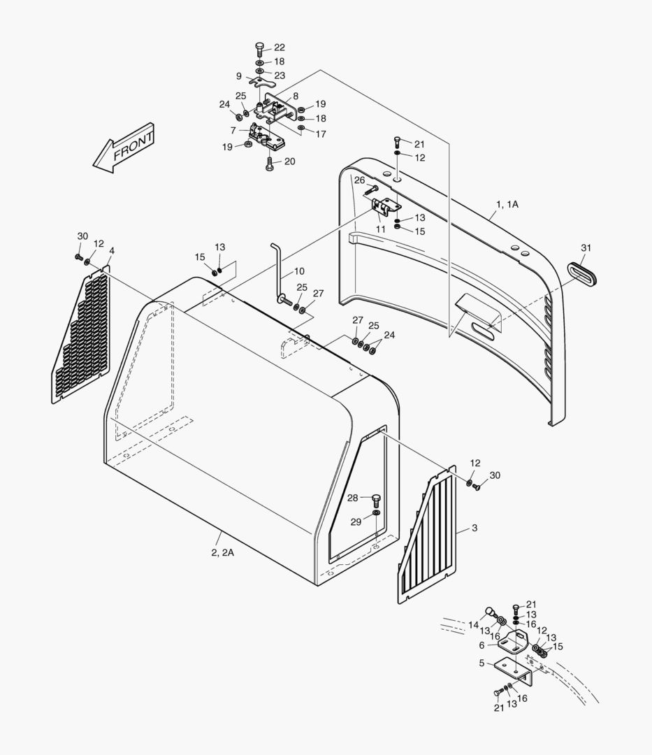 КРЫШКА ДВИГАТЕЛЯ