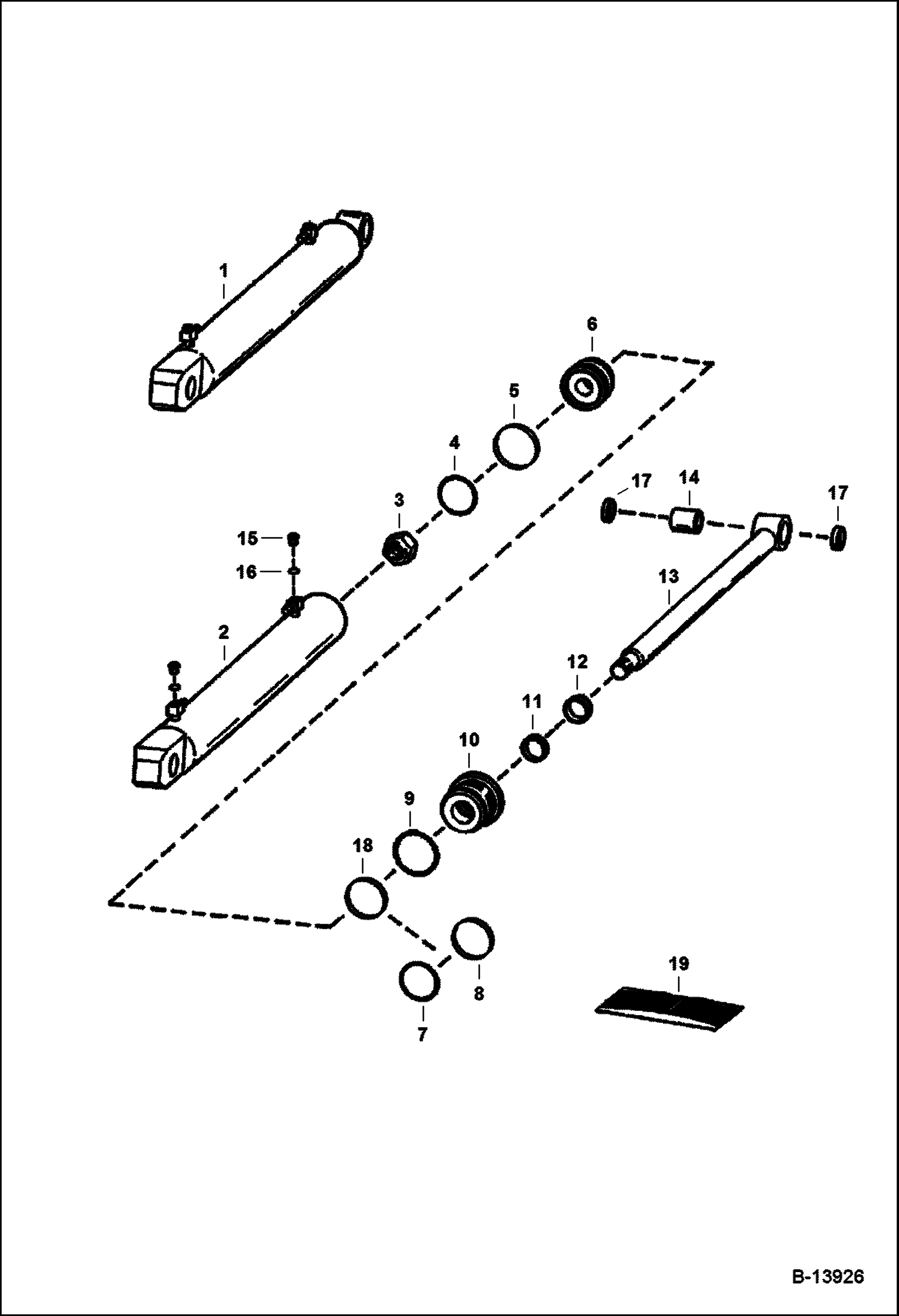 Схема ЦИЛИНДР НАКЛОНА