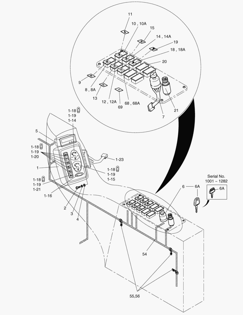 ЭЛЕКТРИЧЕСКИЕ ЗАПЧАСТИ(2)-КОРОБКА ПЕРЕКЛЮЧАТЕЛЕЙ