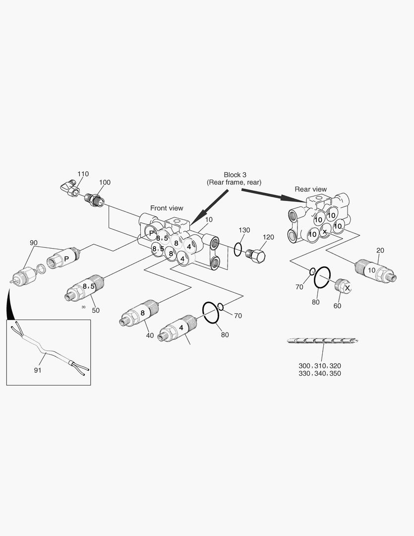 G490-40 CENTRAL LUBRICATION, BLOCK 3 [ 7X0618 ~]