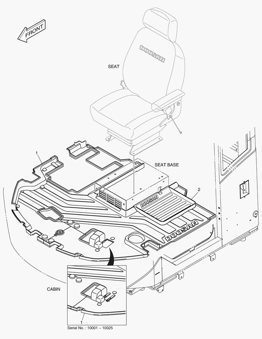 КОВРИК НА ПОЛУ КУЗОВА