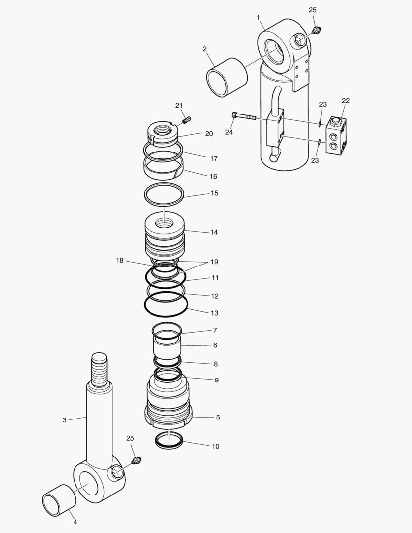 Спецтехника 4441 DOZER CYLINDER - L.H. [1175~] - главное фото