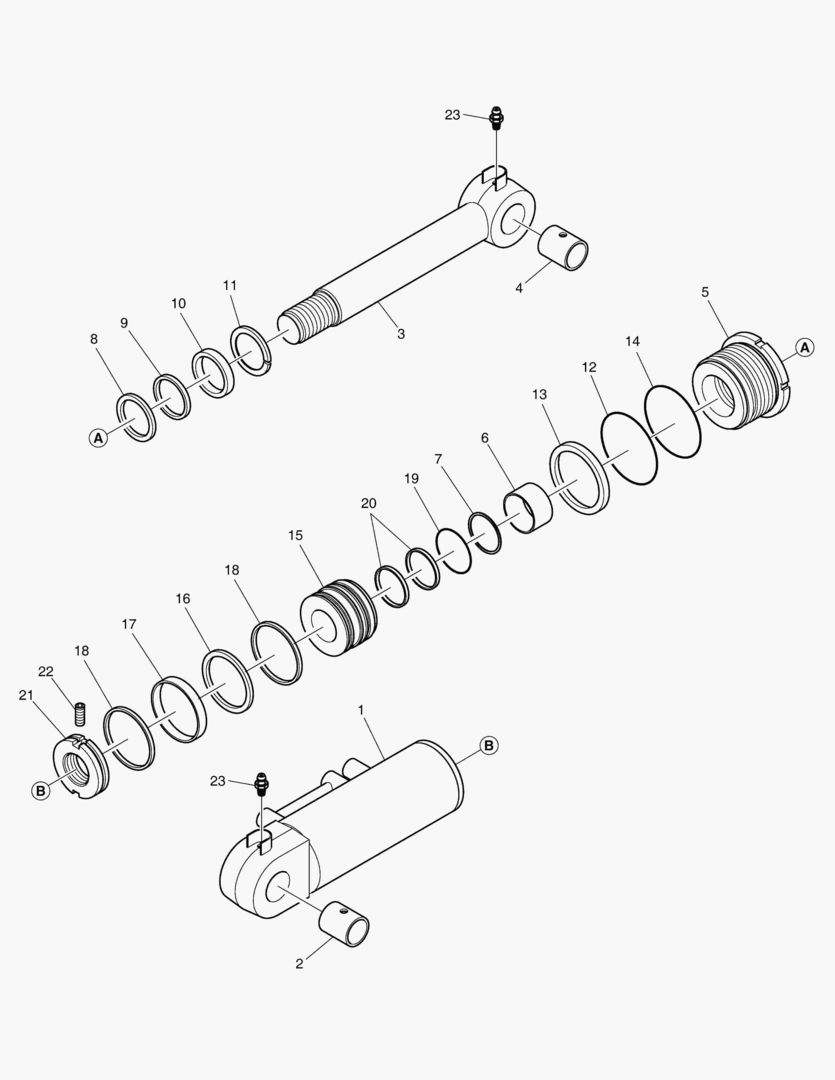 ЦИЛИНДР БУЛЬДОЗЕРА - ЛЕВОСТОРОННИЙ