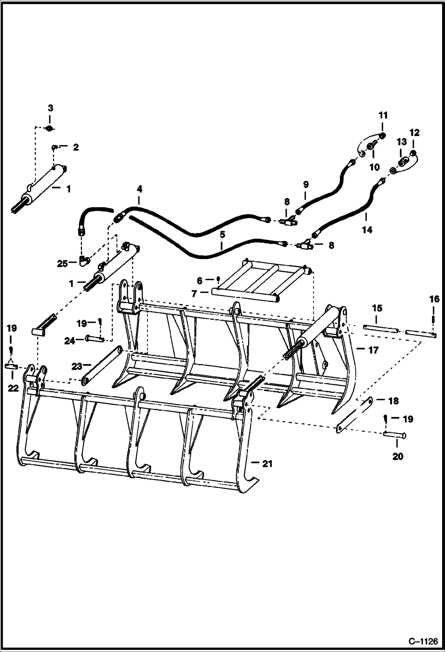 Спецтехника ПРОМЫШЛЕННЫЙ ЗАХВАТ-ГРЕЙФЕР - 444 И 500 ПРЯМОЕ КРЕПЛЕНИЕ - главное фото