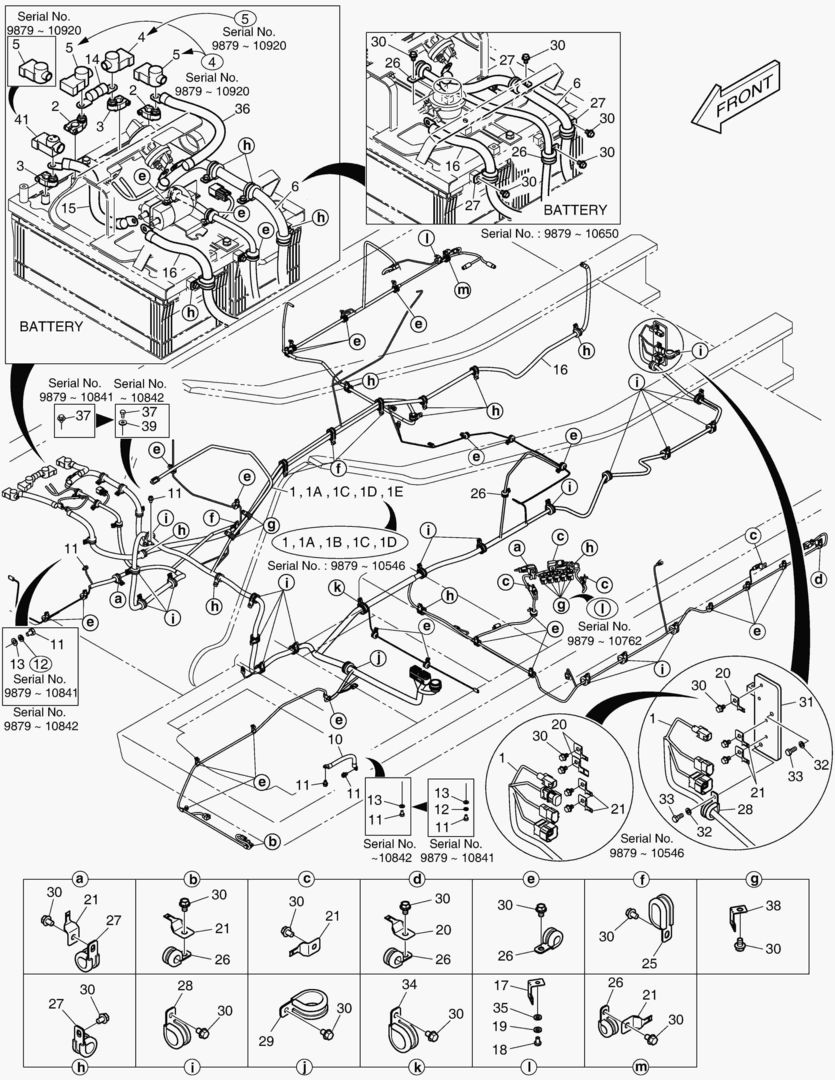 Спецтехника 7911 ELECTRIC WIRING - ROPS [9879~10920] - главное фото