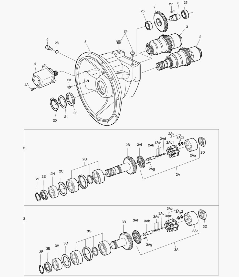 ОСНОВНОЙ НАСОС - РОТОР В СБОРЕ