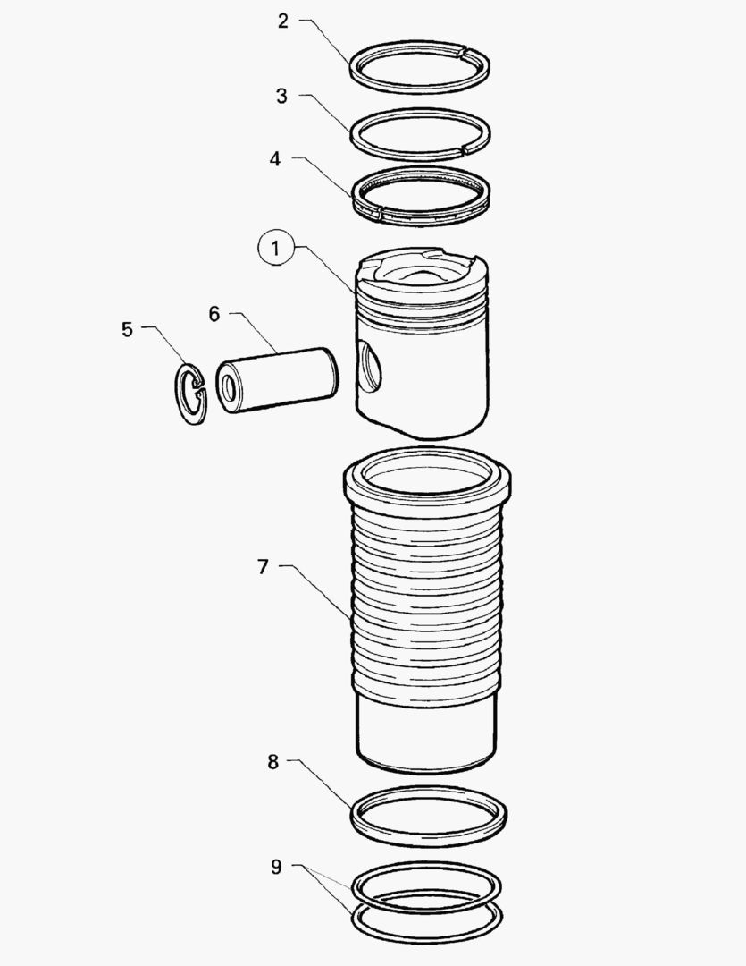 G010-53 REPAIR KIT; PISTON AND CYL. LINER