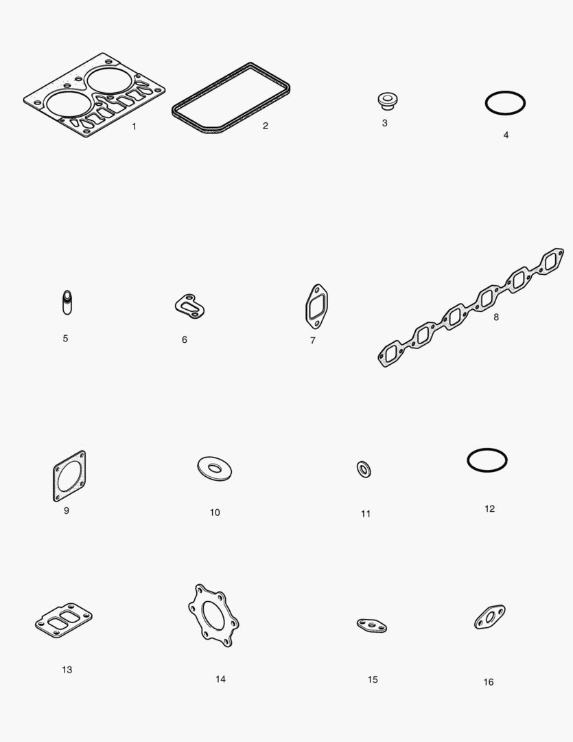 039 OVER HAUL GASKET KIT - TOP