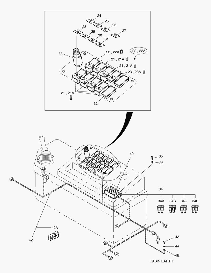 ЭЛЕКТРИЧЕСКИЕ ЗАПЧАСТИ(2)-КОРОБКА ПЕРЕКЛЮЧАТЕЛЕЙ