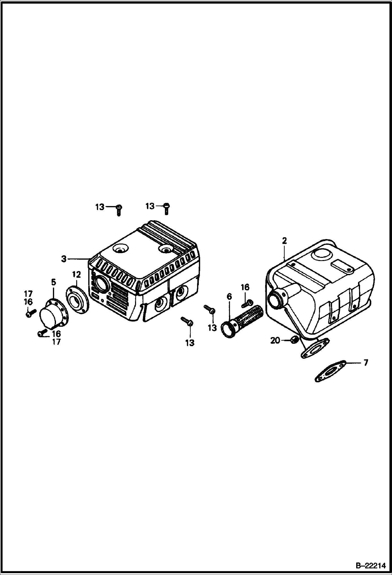 Схема HONDA ДВИГАТЕЛЬ (ГЛУШИТЕЛЬ) (СЕРИЙНЫЙ НОМЕР OB6041 И ВЫШЕ)