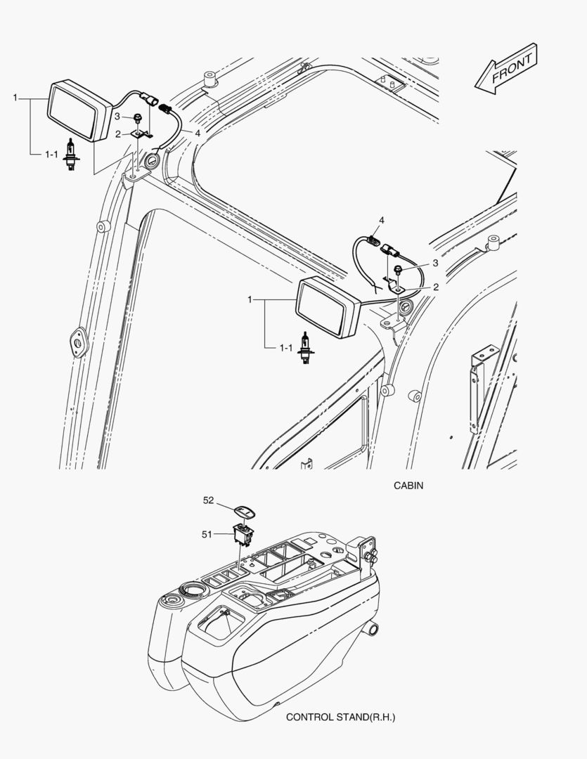 Спецтехника 7050 WORKING LAMP - 2 LAMP [10001~10196] - главное фото