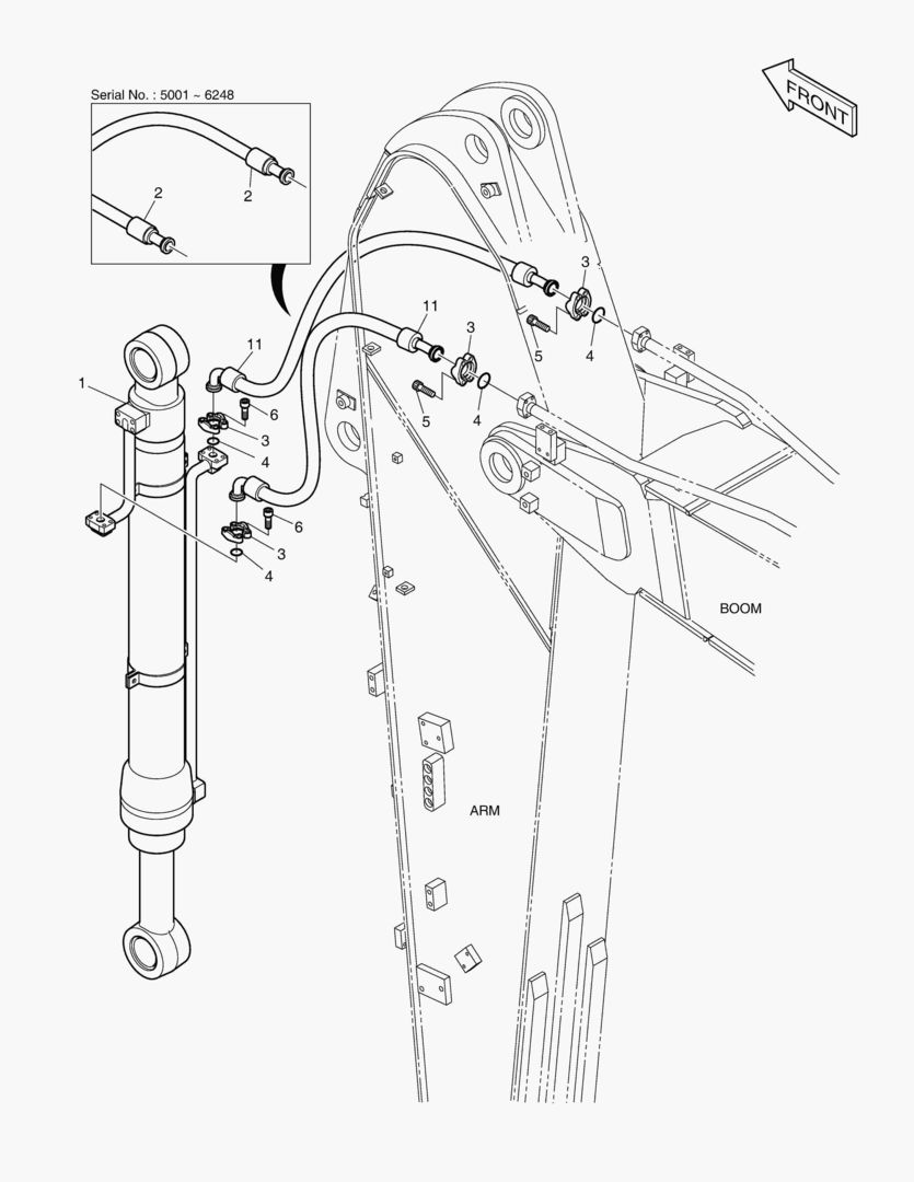 ГИДРОСИСТЕМА РУКОЯТИ - РУКОЯТЬ 2.75 м