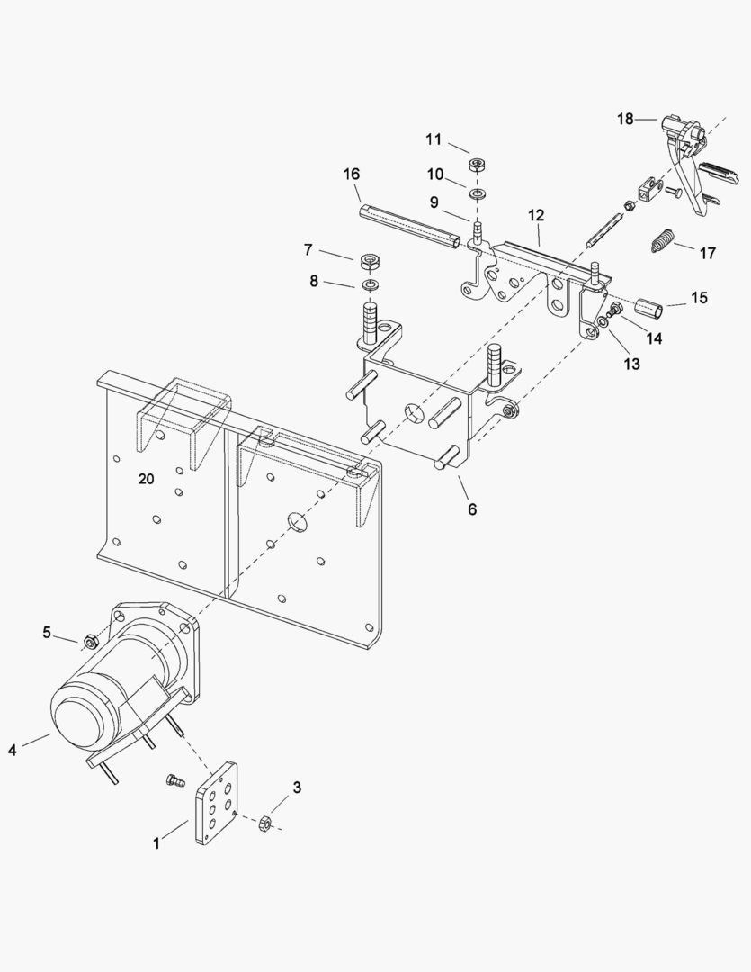 G042-7 BRAKE PEDAL AS