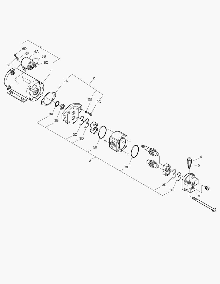 Спецтехника 3470 EMERGENCY STEERING PUMP [5001~5044] - главное фото