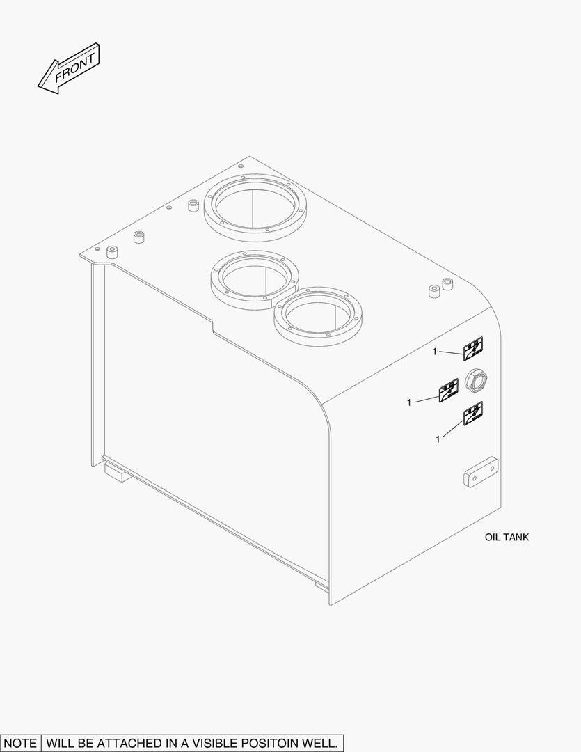 4600 DECAL - OIL CHECK (STANDARD TEMPERATURE)