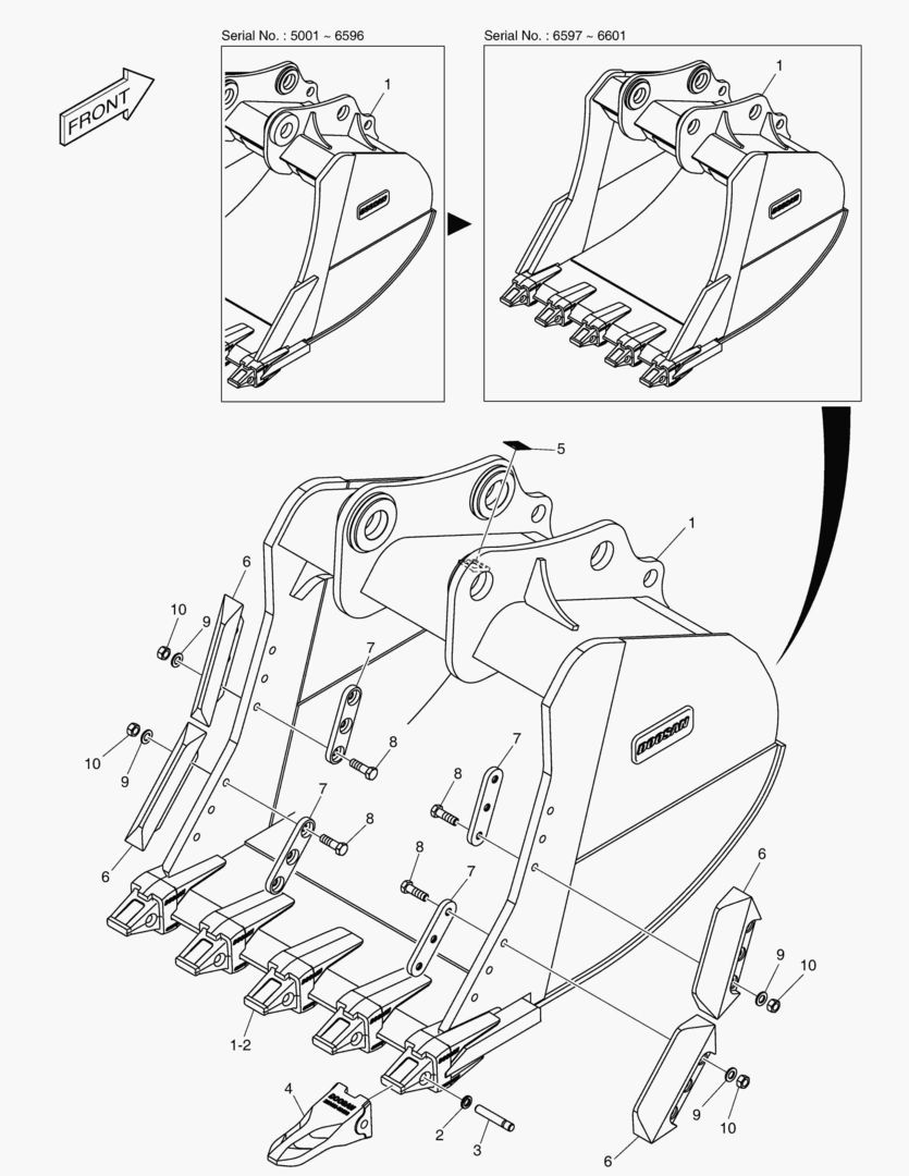 7765 BUCKET ASSВґY - 1.56mВі - S CLASS