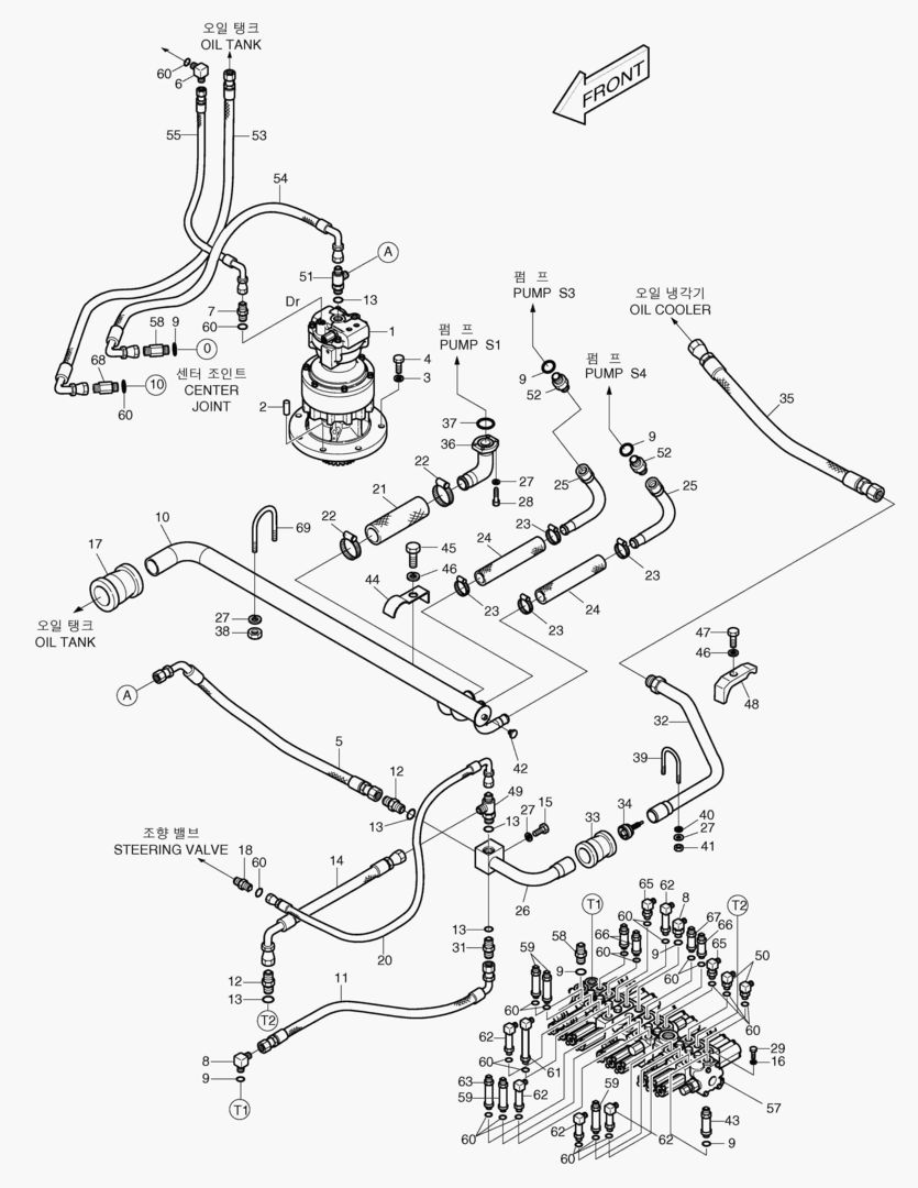 5430 LOW PRESSURE PIPING - BOOM SWING