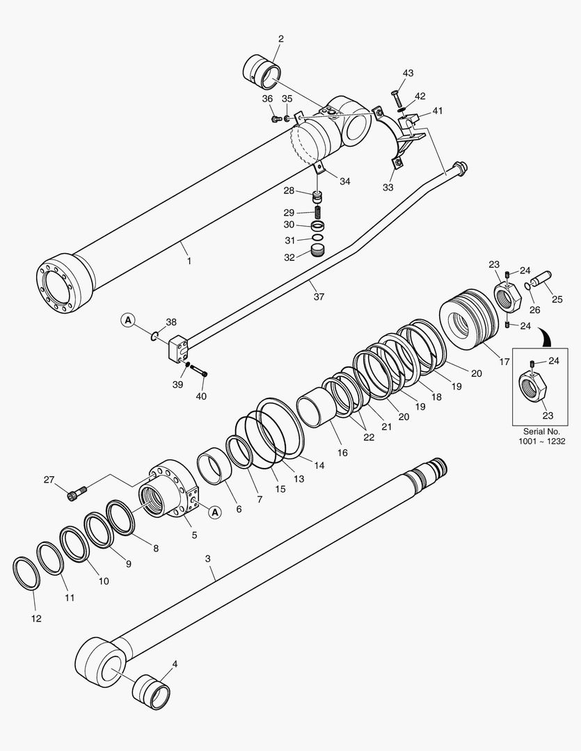 ЦИЛИНДР РУКОЯТИ - СТРЕЛА 4.6 м