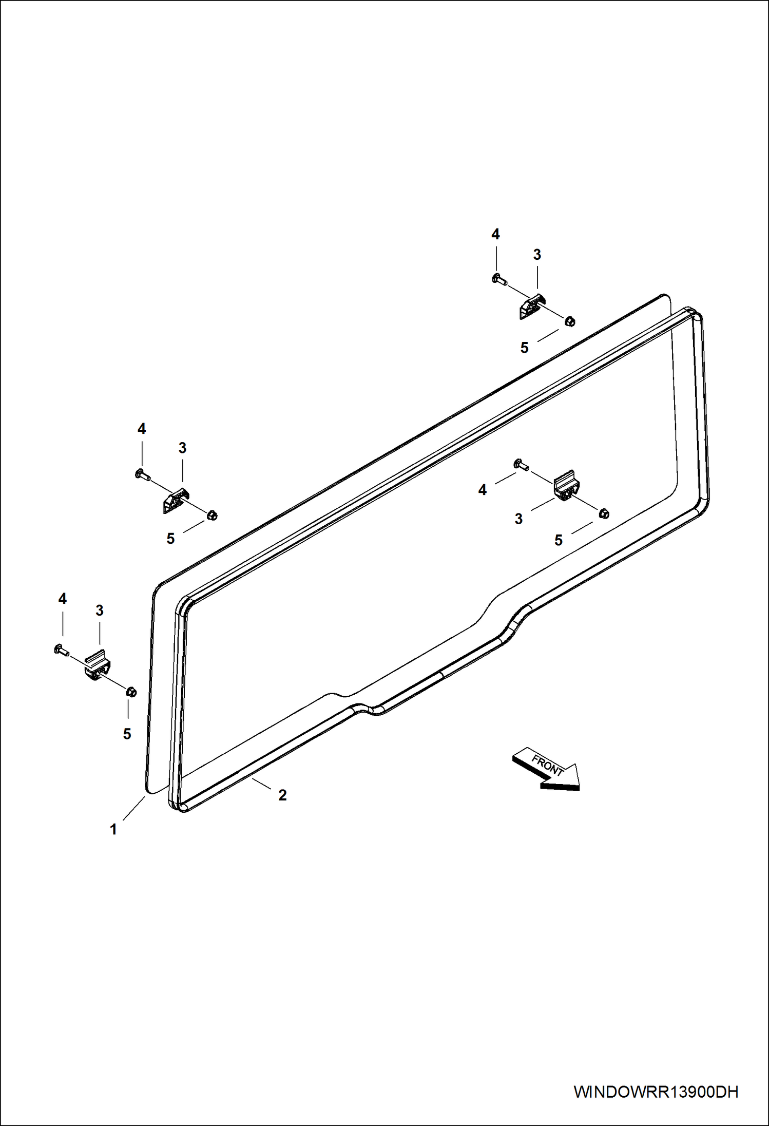 КОРПУС, ОКНО, ЗАДНЯЯ ЧАСТЬ (С КАБИНОЙ)