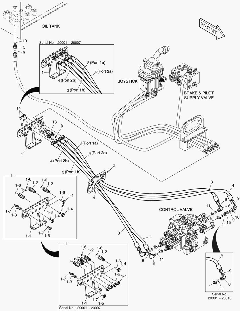 ТРУБОПРОВОД СЕРВОУПРАВЛЕНИЯ - 2 КАТУШКИ