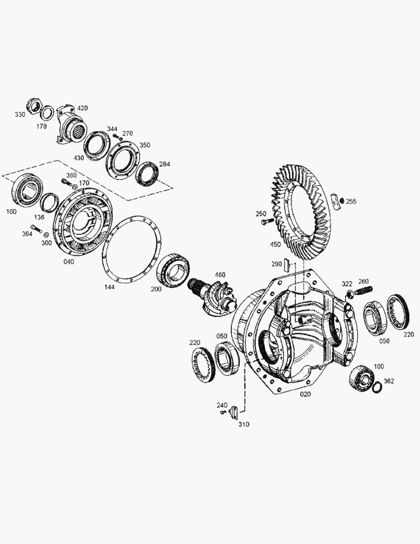 G090-10 REAR AXLE DIFF. [810001~810108]