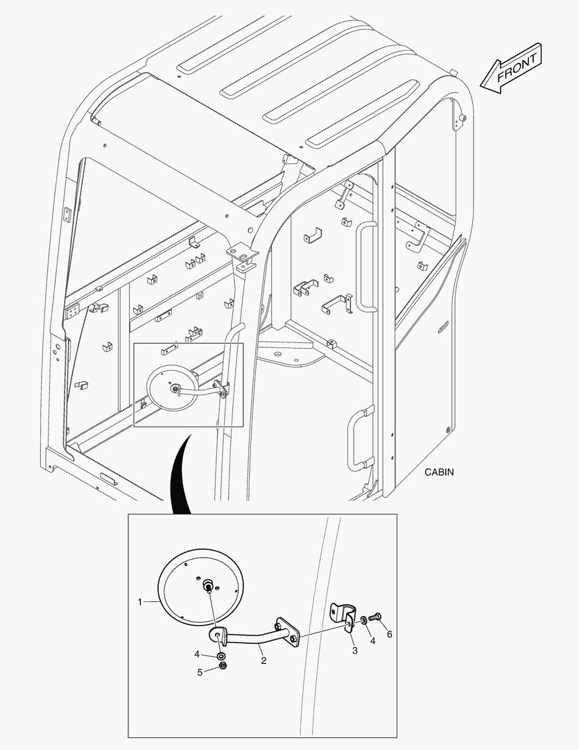 Спецтехника 1325 MIRROR - ADDITIONAL(CABIN) [51157~]