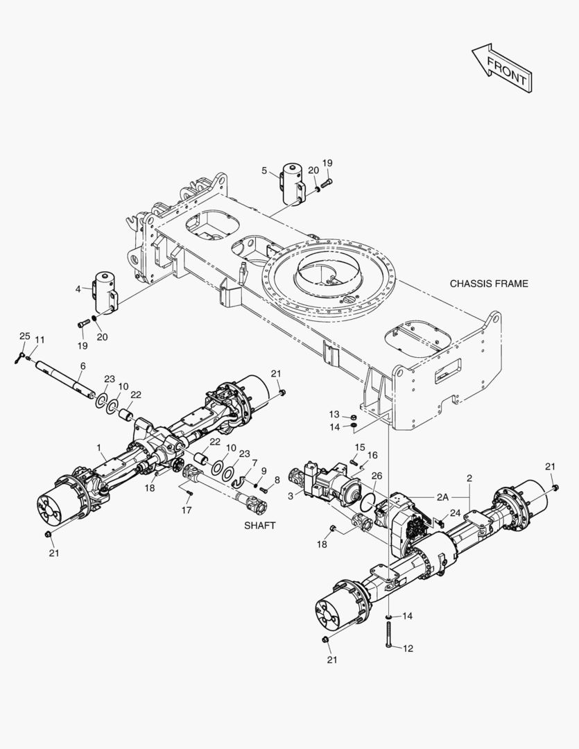 СИЛОВОЙ АГРЕГАТ - ОСЬ