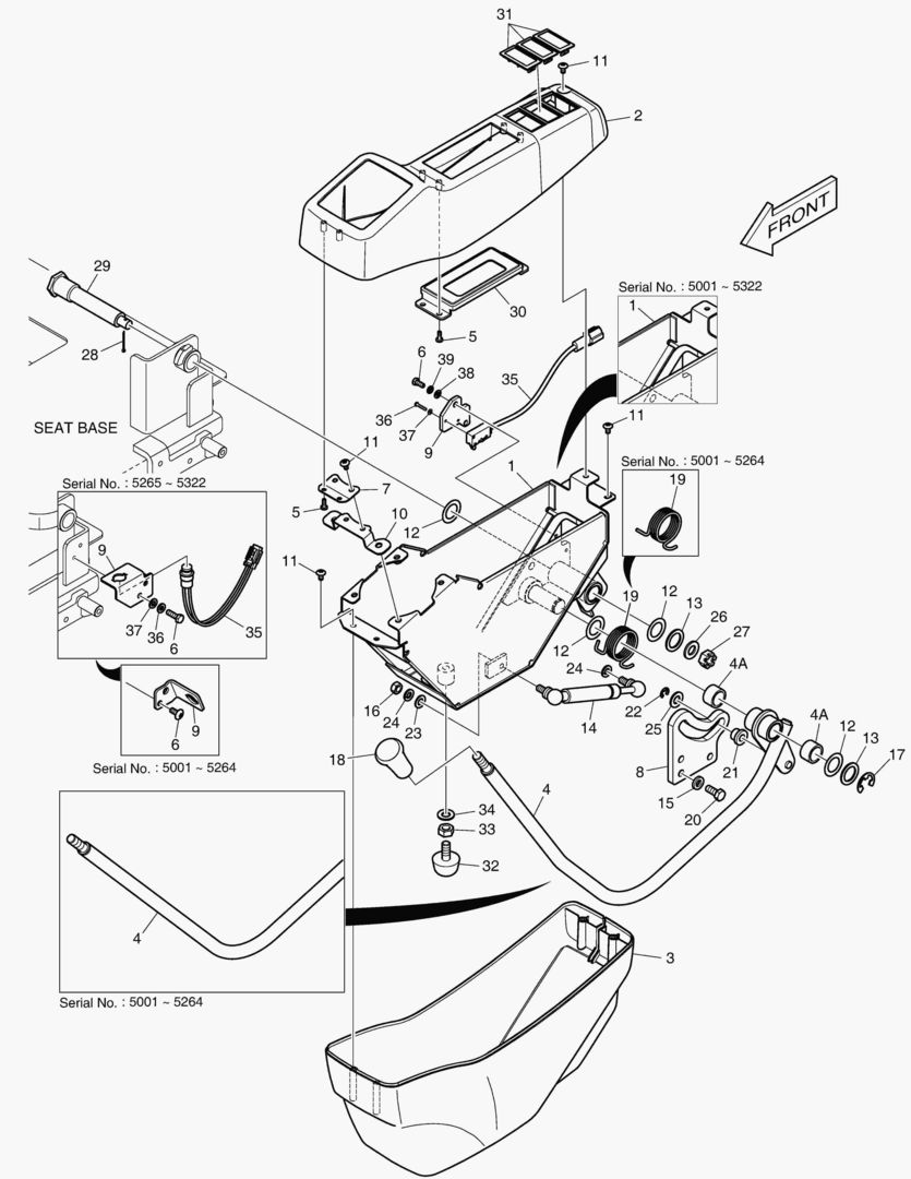 1560 CONTROL STAND - L.H [5001~7074]