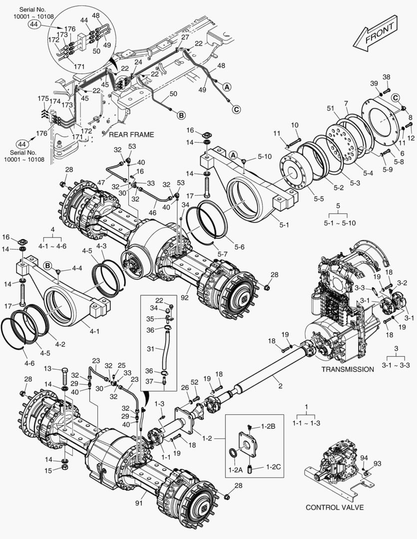 1190 AXLE & DRIVE SHAFT