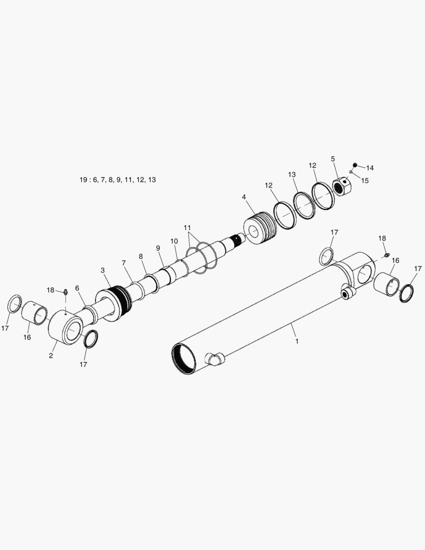 4130 CYLINDER;HYDRAULIC