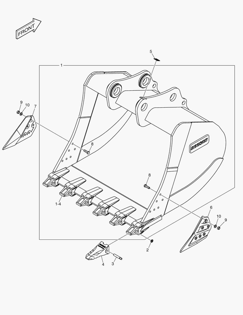 6930 BUCKET ASS`Y - 2.91mВі - H CLASS