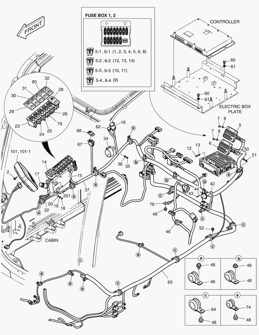 1840 ELECTRIC PARTS - CABIN [5001~5060]