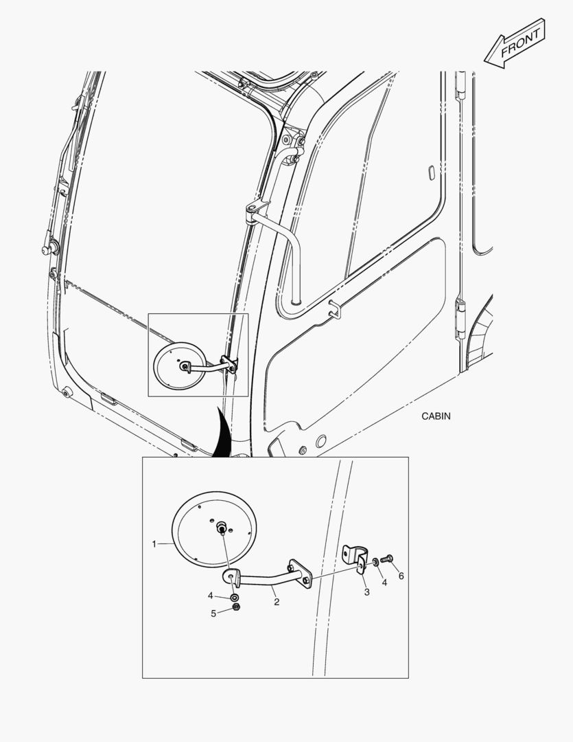 ЗЕРКАЛО - ДОПОЛНИТЕЛЬНЫЙ(КАБИНА)