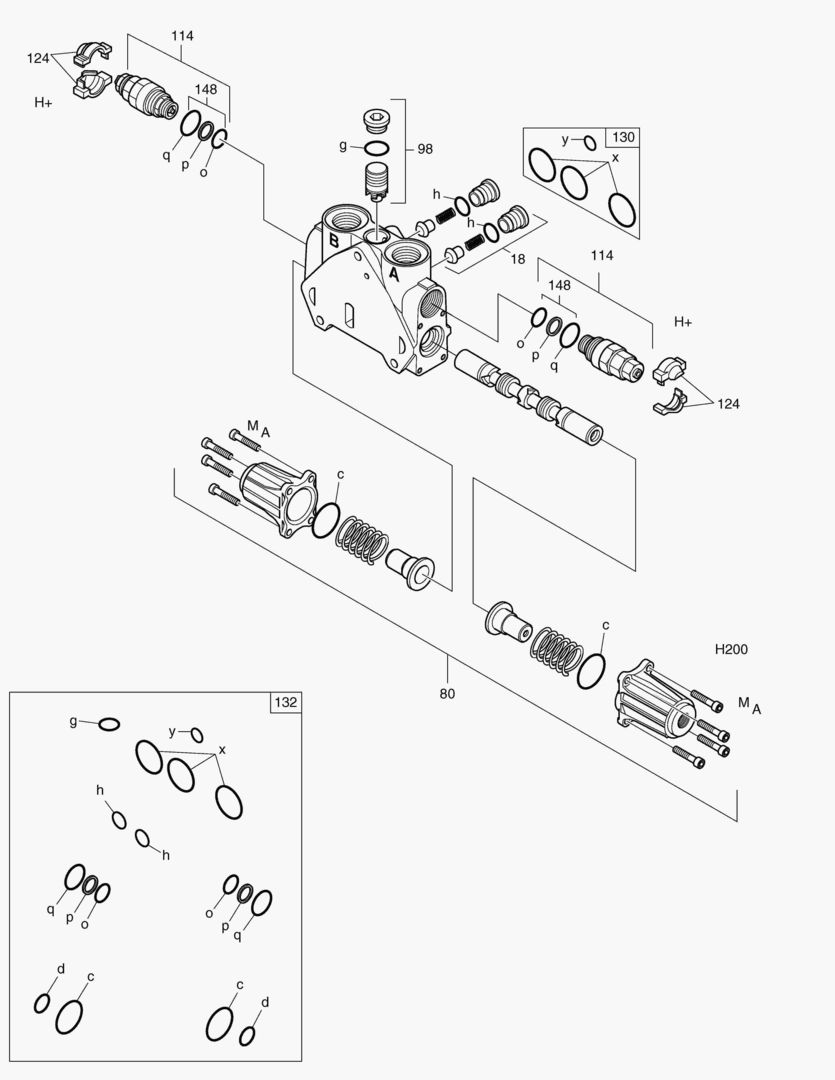 КОРПУС СТРЕЛЫ-РЕГУЛИРУЮЩИЙ КЛАПАН